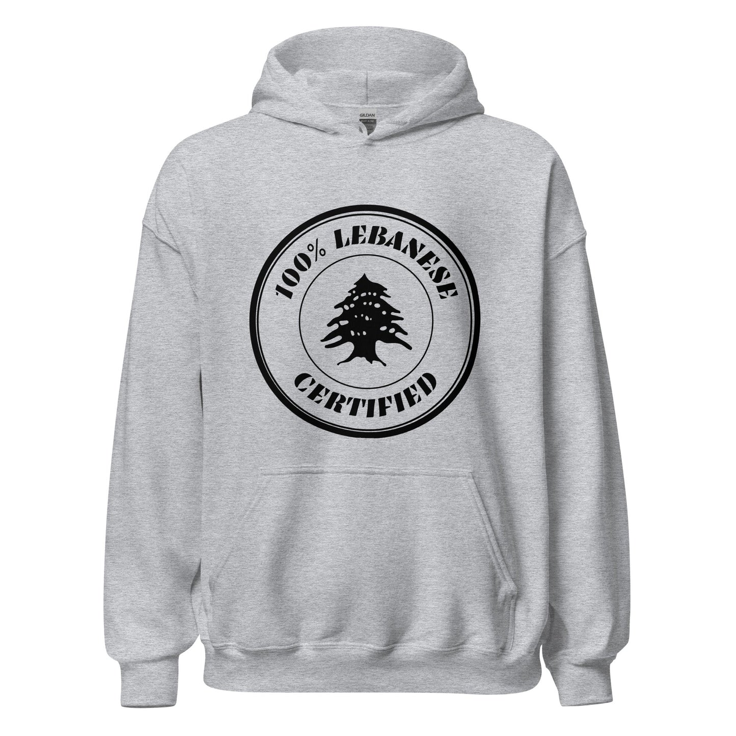 Hoodie - "100% Lebanese Certified" (Unisex) - Loubni