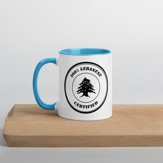 Mug (Colored) - "100% Lebanese Certified" - Loubni