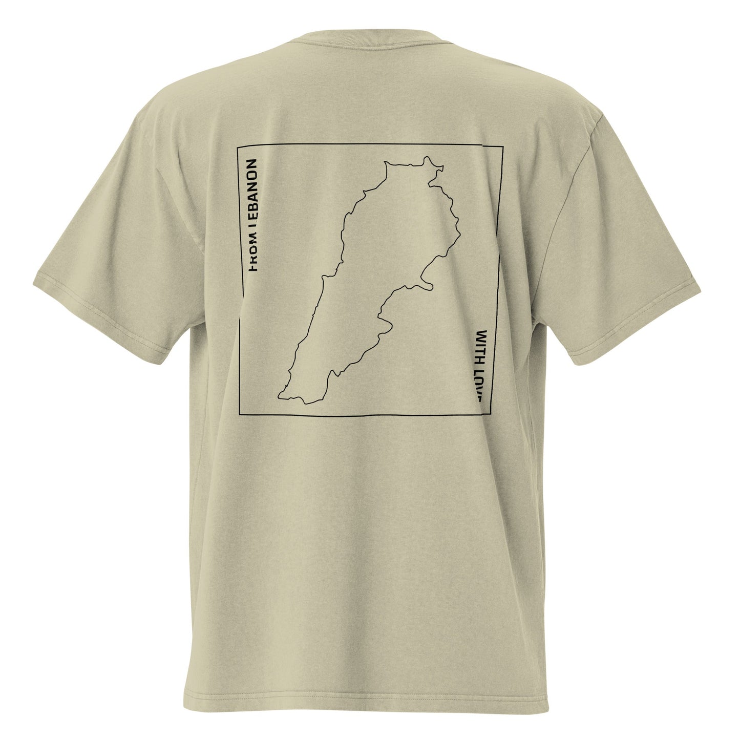 T-shirt Oversized - "From Lebanon With Love" (Unisex) - Loubni