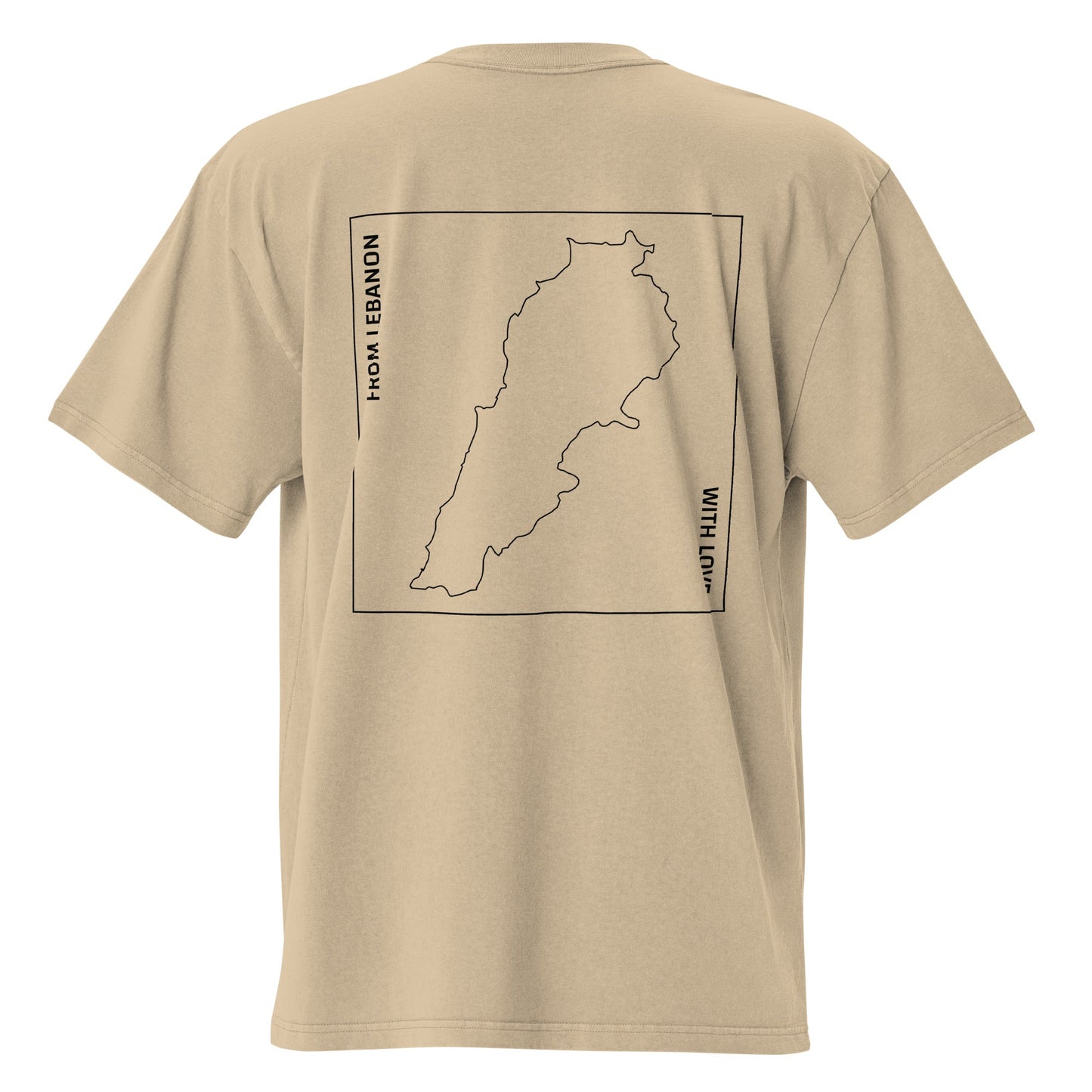 T-shirt Oversized - "From Lebanon With Love" (Unisex) - Loubni