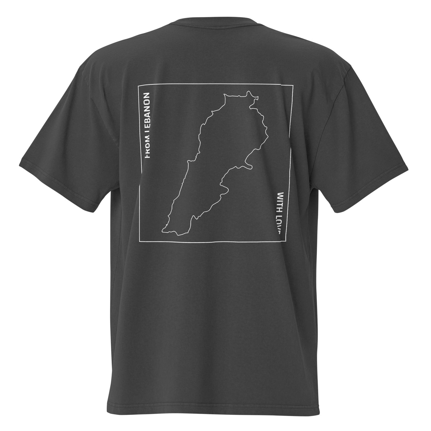 T-shirt Oversized - "From Lebanon With Love" (Unisex) - Loubni