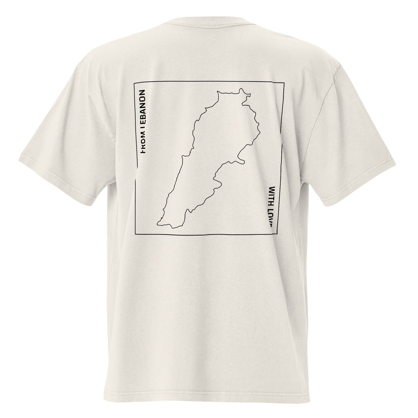 T-shirt Oversized - "From Lebanon With Love" (Unisex) - Loubni