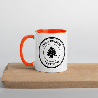 Mug (Colored) - "100% Lebanese Certified" - Loubni