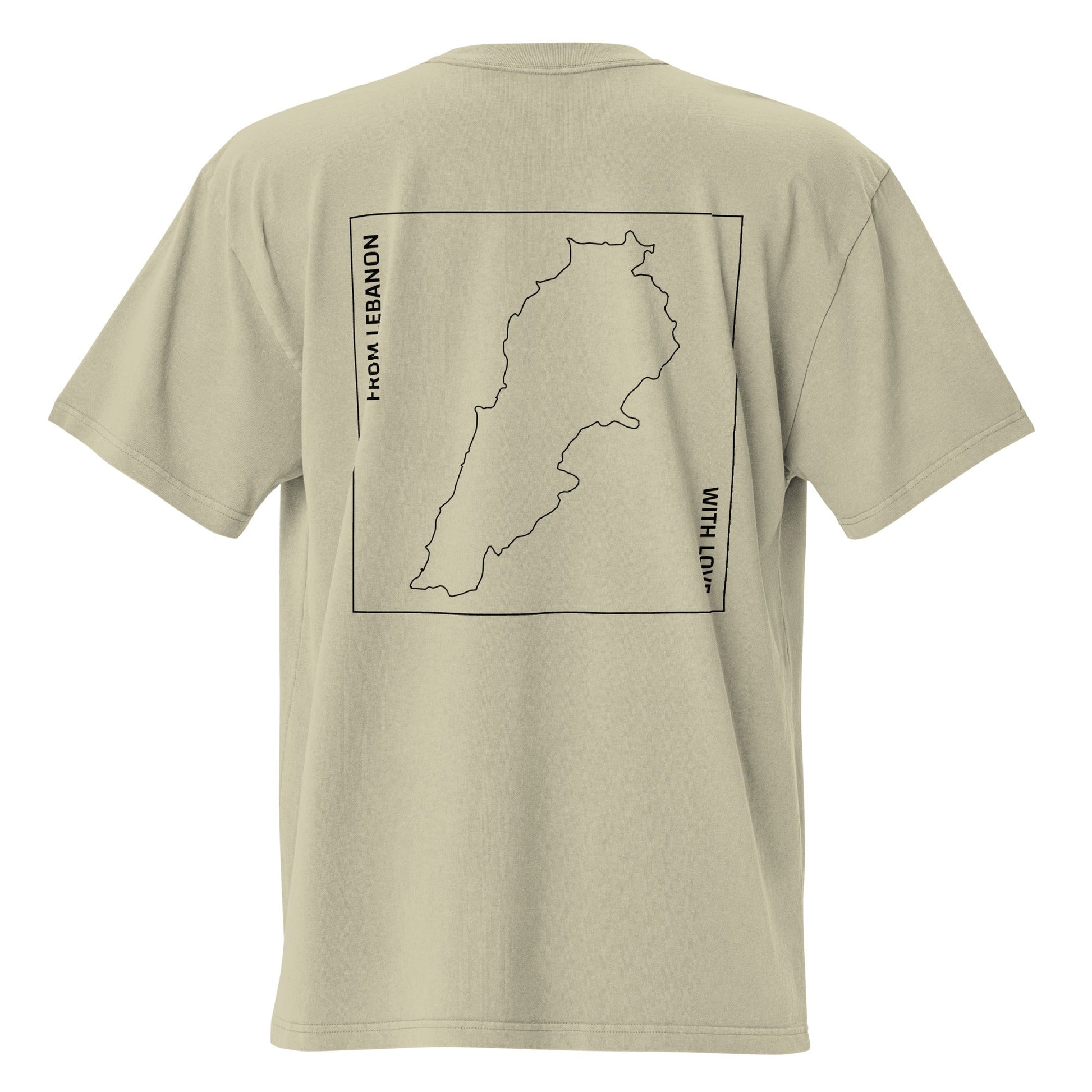 T-shirt Oversized - "From Lebanon With Love" (Unisex) - Loubni